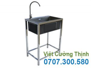 Chậu rửa bát 1 ngăn có khung chân CR-106