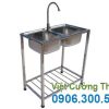 Chậu rửa chén 2 ngăn âm bàn CR-103