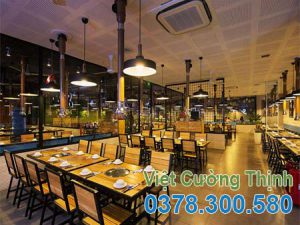 Báo giá lắp đặt hệ thống bếp lẩu nướng bbq không khói tại bàn