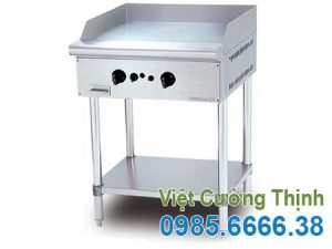 Bếp chiên bề mặt 2 họng dùng gas chân cao