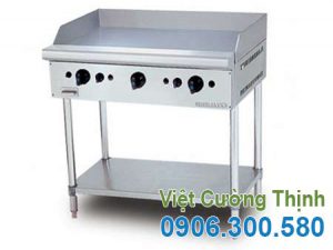 Bếp chiên bề mặt 3 họng dùng gas chân cao