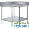 Bàn inox góc 2 tầng mẫu 02