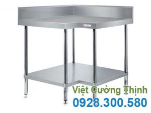 Bàn inox góc 2 tầng mẫu 02