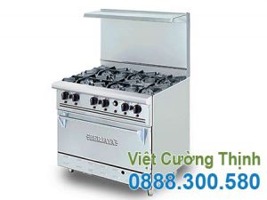 Bếp Âu 6 họng có lò nướng chính hãng Berjaya