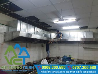 thi công lắp đặt hệ thống hút khói công nghiệp, bếp nhà hàng khách sạn - Việt Cường Thịnh