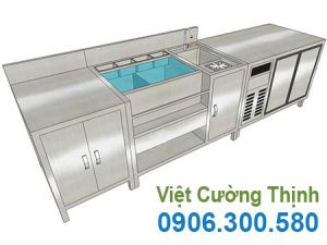 Mẫu quầy bar cafe đẹp QB18008