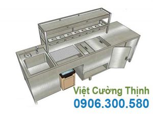 Quầy pha chế inox QB181009