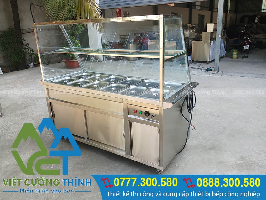 Tủ hâm nóng thức ăn 12 khay - Việt Cường Thịnh địa chỉ chuyên cung cấp tủ hâm nóng chất lượng nhất hiện nay.