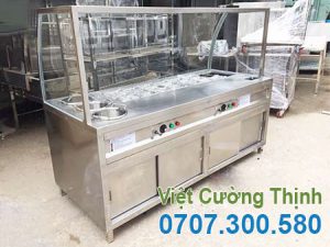 Tủ hâm nóng thức ăn 20 khay + 3 nồi.