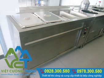 Tủ giữ nóng thức ăn 5 khay cao cấp của Việt Cường Thịnh.