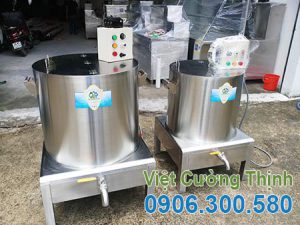 Giá Bộ 2 nồi nấu phở điện inox 80L - 120L