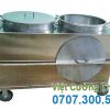Xe đẩy chia canh bằng inox