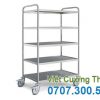 Báo giá xe đẩy inox 5 tầng