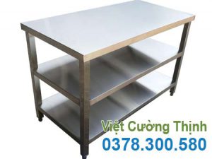 Bàn inox 3 tầng BAI-11