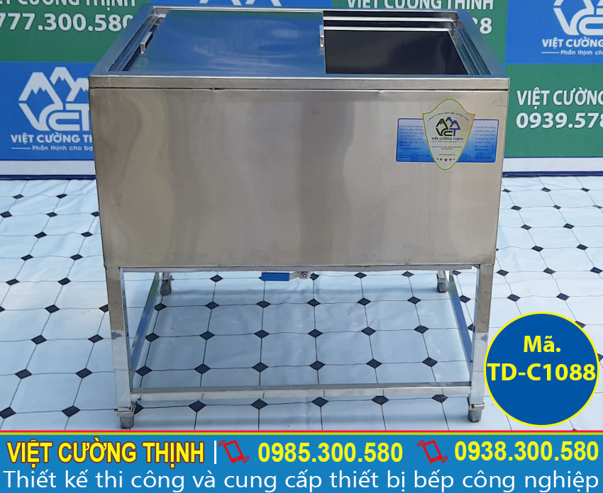 Địa chỉ cung cấp thùng đá inox có chân