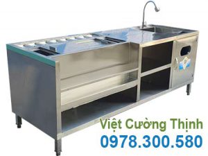 Quầy pha chế inox QB-33