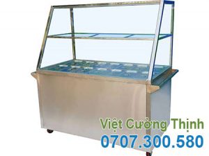 Tủ Hâm Nóng Thức Ăn 14 Khay Inox TH-04