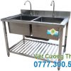 Chậu rửa công nghiệp 2 ngăn lớn