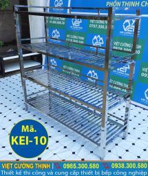 Kệ bếp inox công nghiệp, kệ inox 304 chất lượng tại VCT