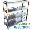 Kệ inox phẳng 4 tầng KEI-09