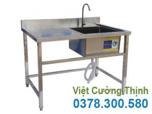 chậu rửa đơn cánh trái hàng công nghiệp mã CR-16