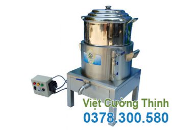 Nồi hấp cơm tấm 1 tầng bằng điện tại Việt Cường Thịnh