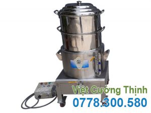 Nồi hấp cơm tấm bằng điện 2 tầng