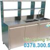 Quầy Bar Pha Chế Cafe Inox QB-11