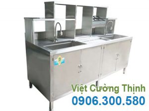 Mẫu Quầy Bar Pha Chế Cafe Inox 304 QB-04