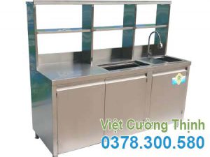 Quầy Bar Pha Chế Cafe Inox QB-11