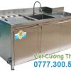 Quầy Bar Pha Chế Cafe Inox 304 Cao Cấp QB-08