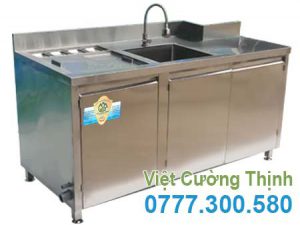 Quầy Bar Pha Chế Cafe Inox 304 Cao Cấp QB-08