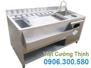 Quầy Pha Chế 1m6 Inox 304 Cao Cấp QB-03