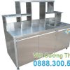 Quầy Pha Chế Trà Sữa Inox QB-02