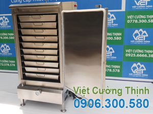 Tủ Nấu Cơm Công Nghiệp Bằng Điện Và Gas 120kg THC-120/GD