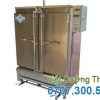 Tủ nấu cơm công nghiệp 100kg sử dụng điện và gas THC-100/GD