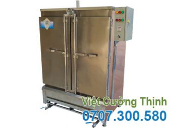 Tủ nấu cơm công nghiệp 100kg sử dụng điện và gas THC-100/GD
