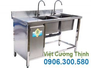 Chậu Rửa 2 Hộc Liền Tủ Inox 304 CR-31
