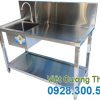 Chậu Rửa Đơn Công Nghiệp Cánh Phải Có Kệ Phẳng Dưới CR-28
