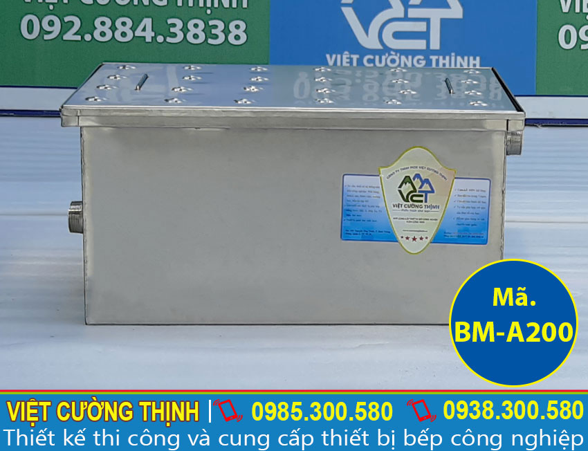 thùng lọc dầu mỡ inox 304 cao cấp tại Việt Cường Thịnh