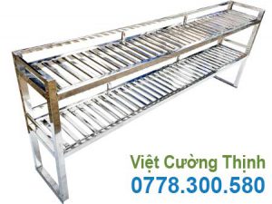 Kệ Bếp Inox 2 Tầng Trên Bàn 1m8 KEI-14