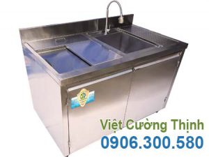 Thùng chứa đá inox quầy bar 1m2 QB-16