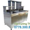 Quầy pha chế cafe inox 1m6 QB-18