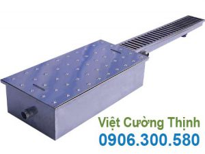 Bẫy mỡ inox kèm vĩ thoát nước