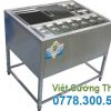 Thùng đá inox khung chân có khay topping TD-TP20