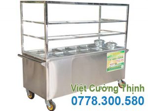 Tủ hâm nóng thức ăn 3 tầng 10 khay 2 nồi TH-18N