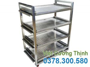 Xe đẩy inox 4 tầng XDI-04