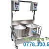 Bộ 2 nồi tráng bánh cuốn bằng điện