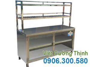 Tủ inox có kệ trên TUI-18