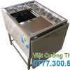 Thùng Đá Inox Khung Chân Có Khay Topping TD-TP27